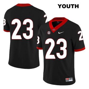 Youth Georgia Bulldogs NCAA #23 Willie Erdman Nike Stitched Black Legend Authentic No Name College Football Jersey MTP7154PM